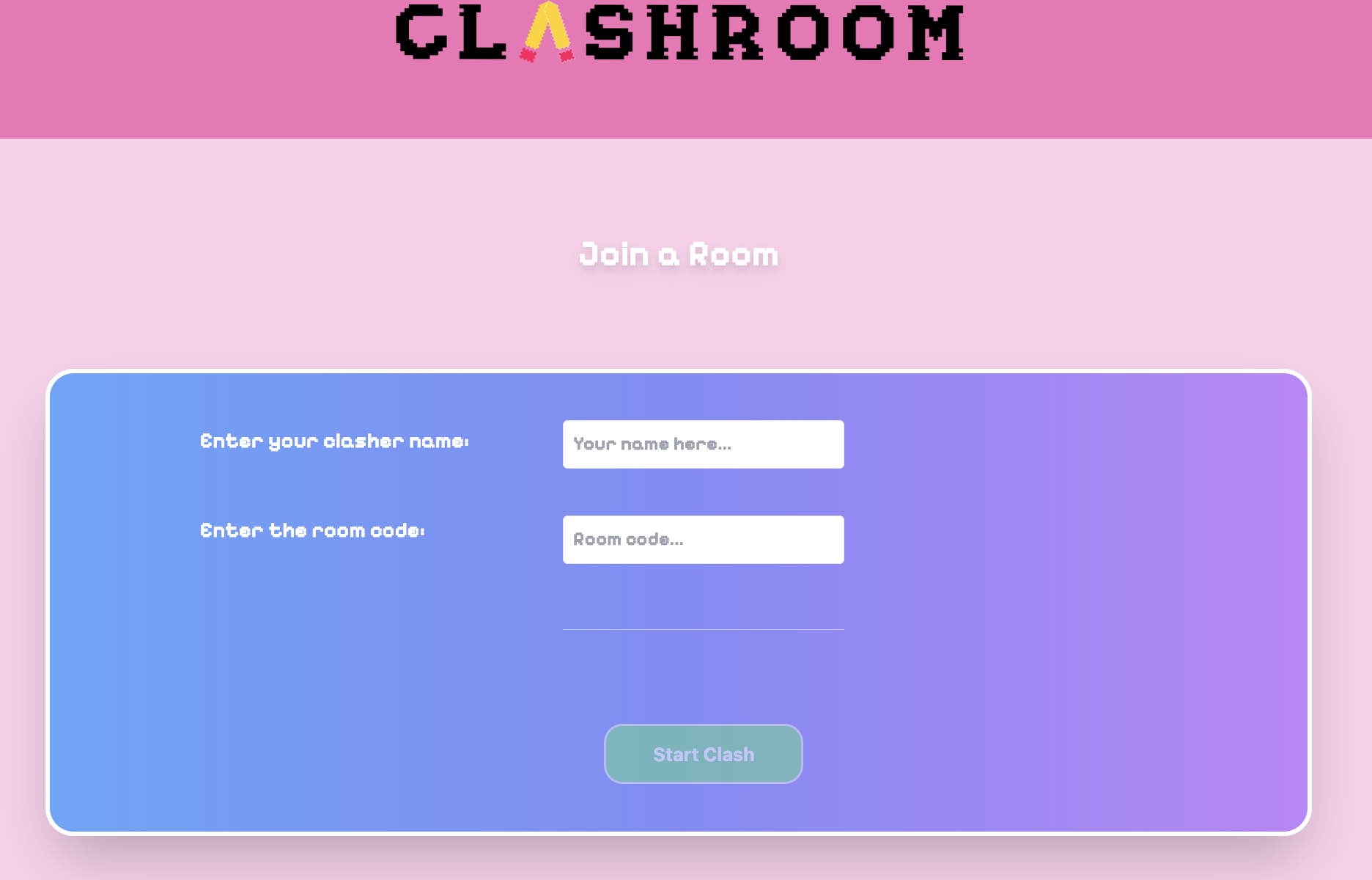 Clashroom App Screenshot